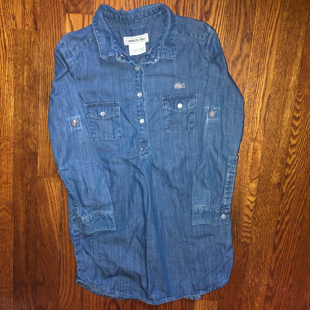 Lacoste denim dress...Size 6